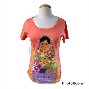 Piccolina Womens Peach Malala Pullover T Shirt M